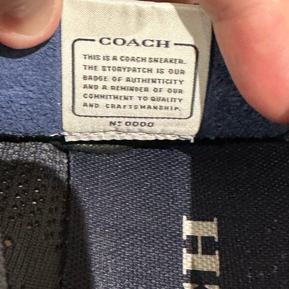 Men's Coach Derby Knit Runner Brogue Lace Up Sneakers, Size 10.5 - Picture 3 of 8